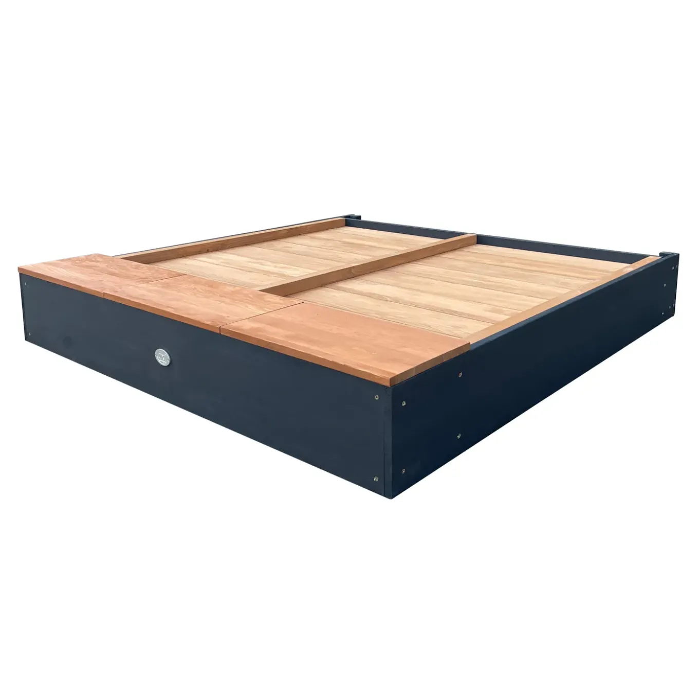 Axi Mandy Zandbak 160 X 151 X 122 - 5cm Met Bankje Hout Antraciet/bruin