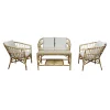 Axi Mary Loungeset 4-delig Met Bank - Tafel & 2 Loungestoelen