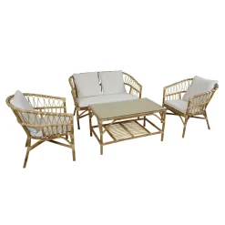 Axi Mary Loungeset 4-delig Met Bank - Tafel & 2 Loungestoelen
