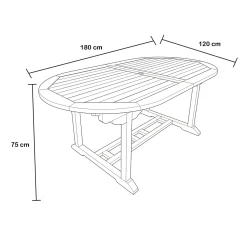AXI Marzi/faye - Tuinset 7-delig - Voor 6 Personen - Beige