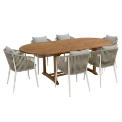 AXI Marzi/faye - Tuinset 7-delig - Voor 6 Personen - Beige