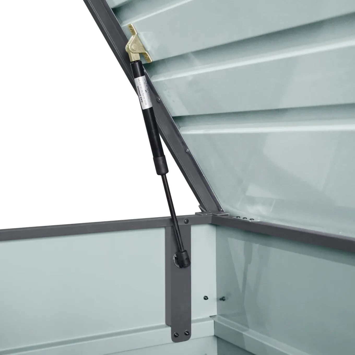 Axi Miles Metalen Opbergbox - 1000 - Antraciet - 185 X 82 X 75 Cm.