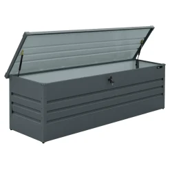 Axi Miles Metalen Opbergbox - 1000 - Antraciet - 185 X 82 X 75 Cm.