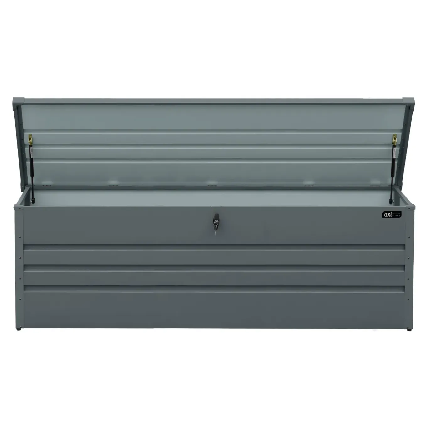 Axi Miles Metalen Opbergbox - 1000 - Antraciet - 185 X 82 X 75 Cm.
