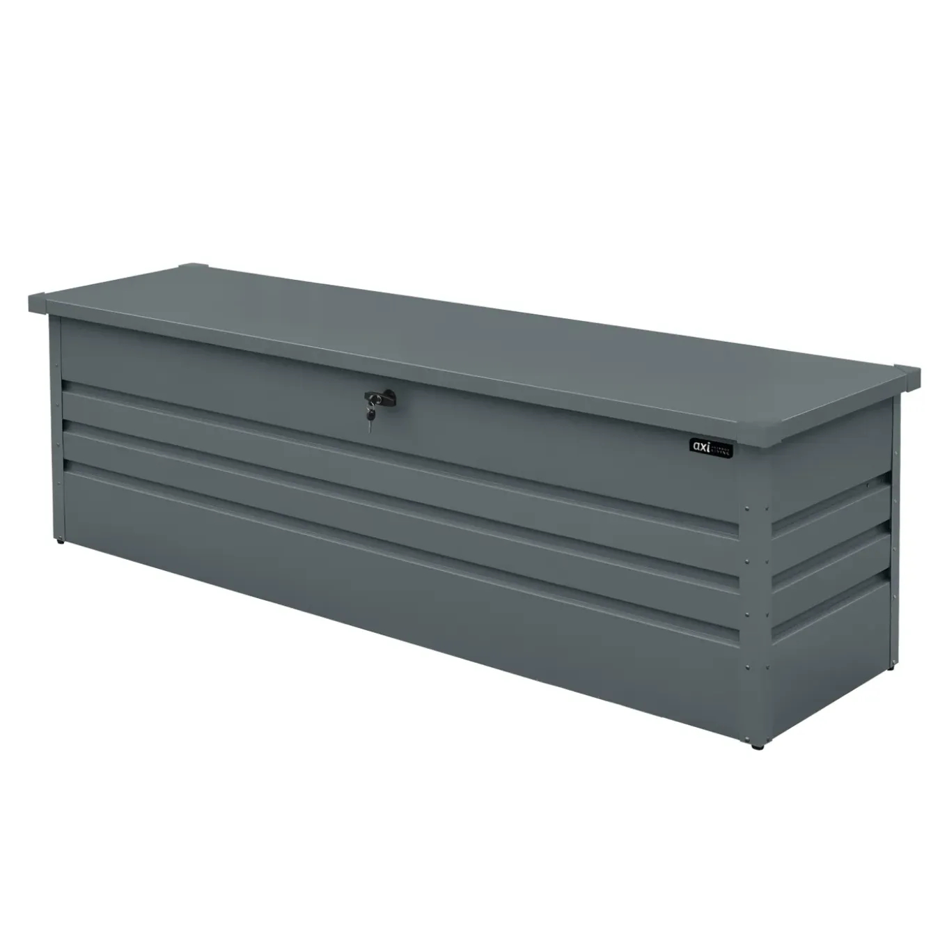 Axi Miles Metalen Opbergbox - 1000 - Antraciet - 185 X 82 X 75 Cm.