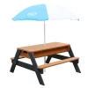 Axi Nick Zand & Water Picknicktafel 95x97x48cm Hout Antraciet