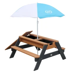 Axi Nick Zand & Water Picknicktafel 95x97x48cm Hout Antraciet