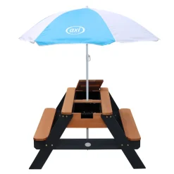 Axi Nick Zand & Water Picknicktafel 95x97x48cm Hout Antraciet