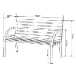 Axi Otis Tuinbank Van Hout Buitenbank - 122x60x83 Cm