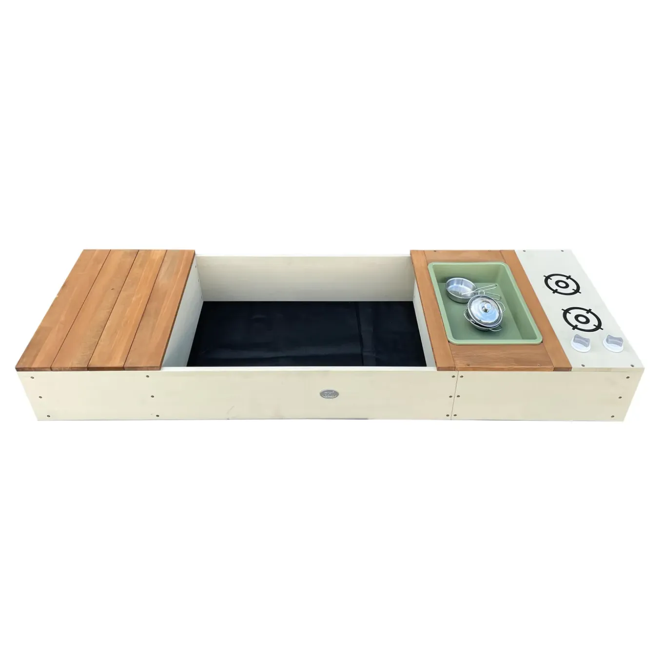Axi Pippa Zandbak Van Hout - 160 X 50 X 20 Cm - Beige/bruin