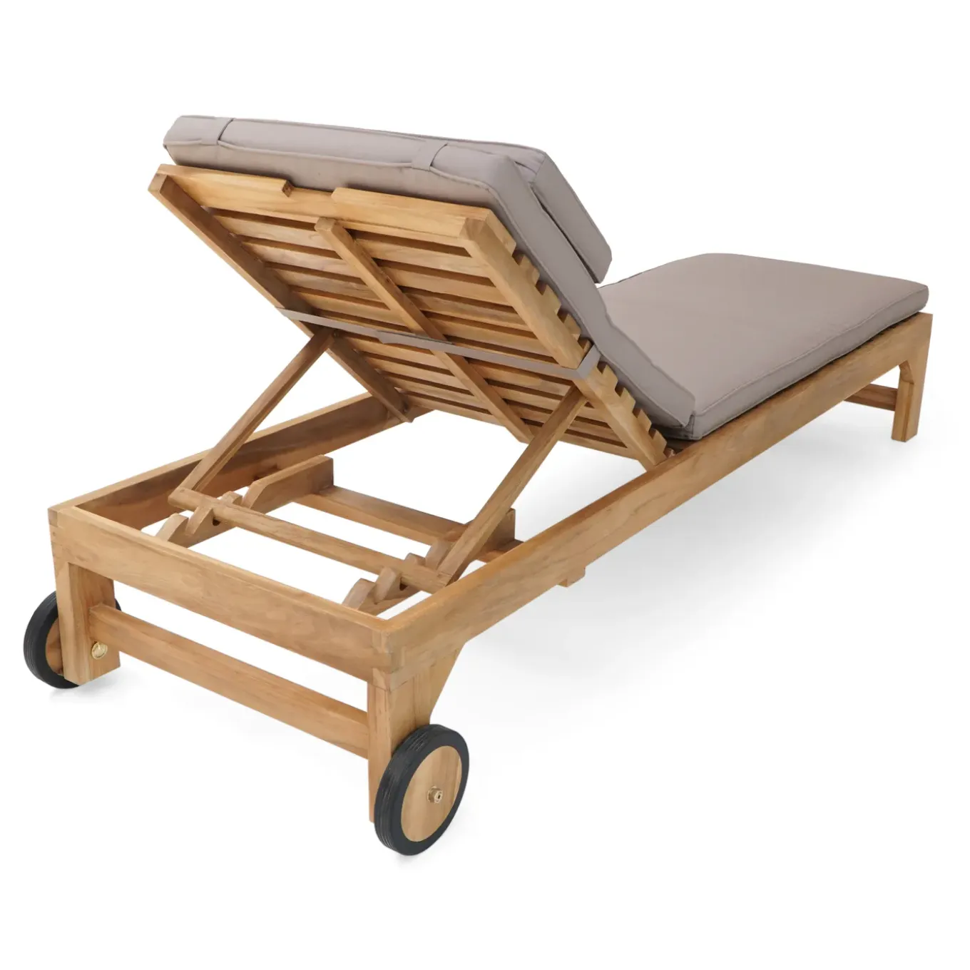 Axi Rama Ligbed Van Teak Hout Met Kussen