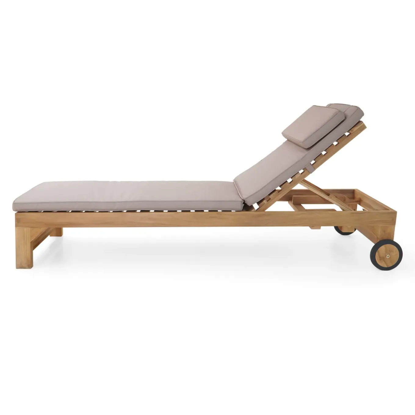 Axi Rama Ligbed Van Teak Hout Met Kussen