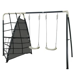 Axi Schommel Set 287x191x190 Cm Met Frame Van Metaal Grijs