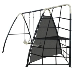 Axi Schommel Set 287x191x190 Cm Met Frame Van Metaal Grijs