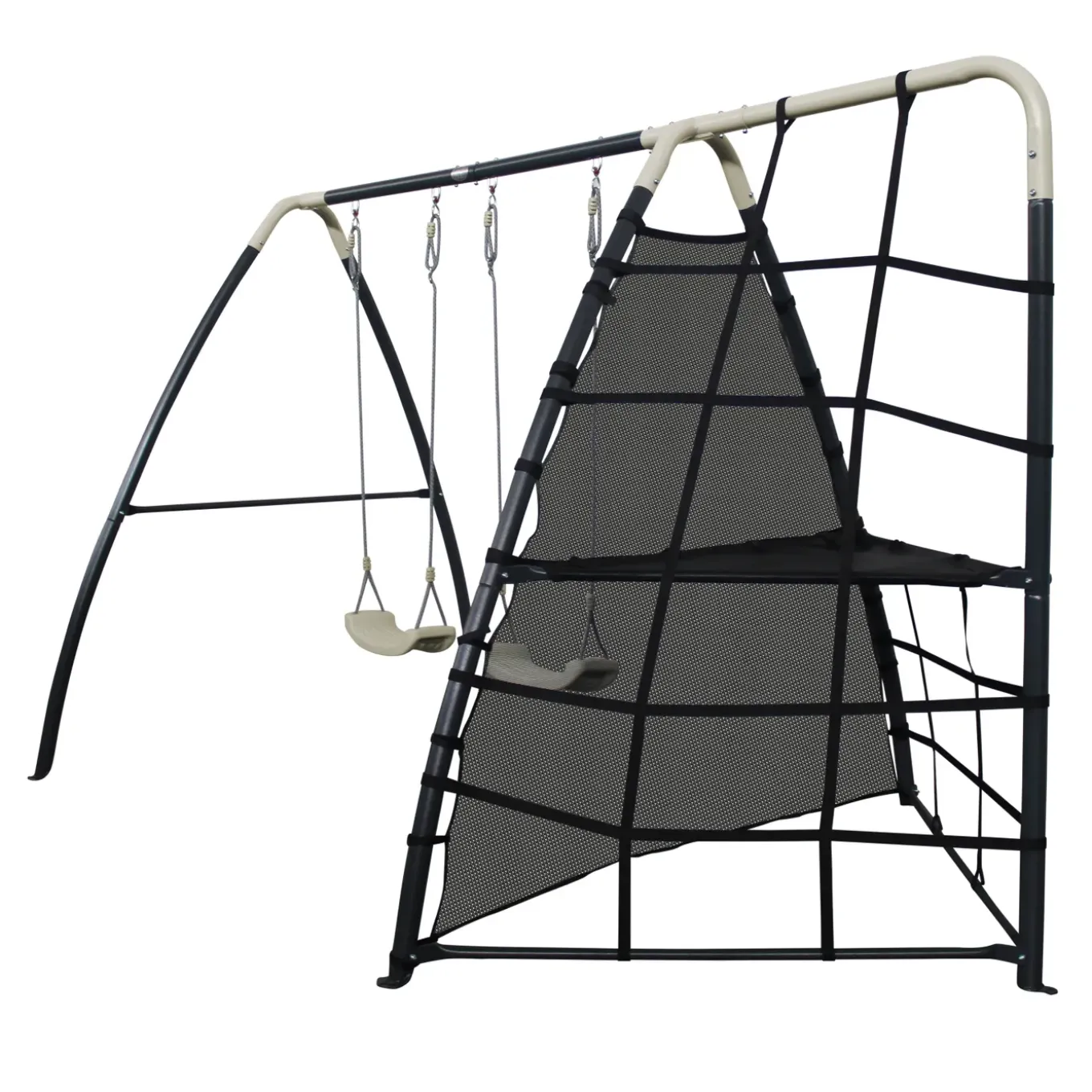 Axi Schommel Set 287x191x190 Cm Met Frame Van Metaal Grijs