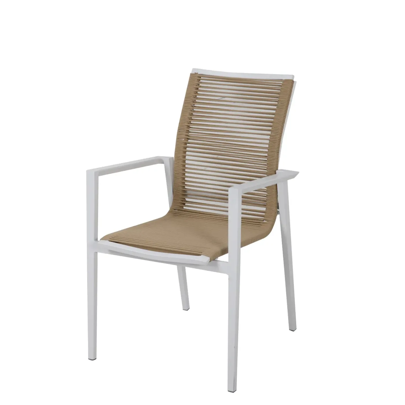 AXI Zora Tuinset Met 4 Stoelen In Wit & Hout Look