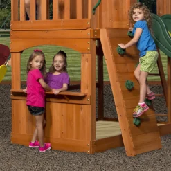 Backyard Discovery Atlantic Speeltoestel - Glijbaan - Speeltoren Hout
