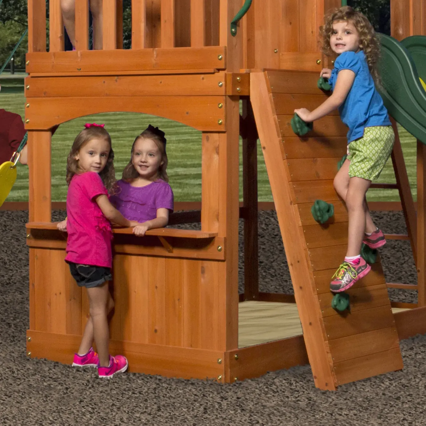 Backyard Discovery Atlantic Speeltoestel - Glijbaan - Speeltoren Hout