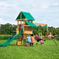 Backyard Discovery Belmont Speeltoestel - Glijbaan - Speeltoren Hout