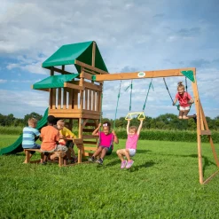 Backyard Discovery Belmont Speeltoestel - Glijbaan - Speeltoren Hout