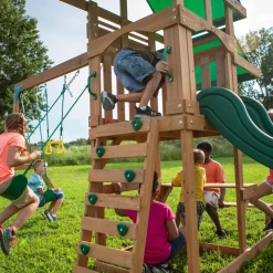 Backyard Discovery Belmont Speeltoestel - Glijbaan - Speeltoren Hout