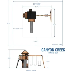 Backyard Discovery Canyon Creek Speeltoestel - Speeltoren - Hout