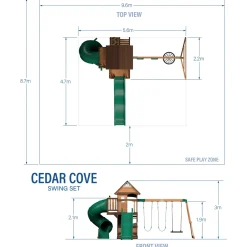 Backyard Discovery Cedar Cove Speeltoestel - Xxl Speeltoren - Hout