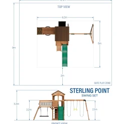 Backyard Discovery Sterling Point Speeltoestel - Xxl Speeltoren - Hout