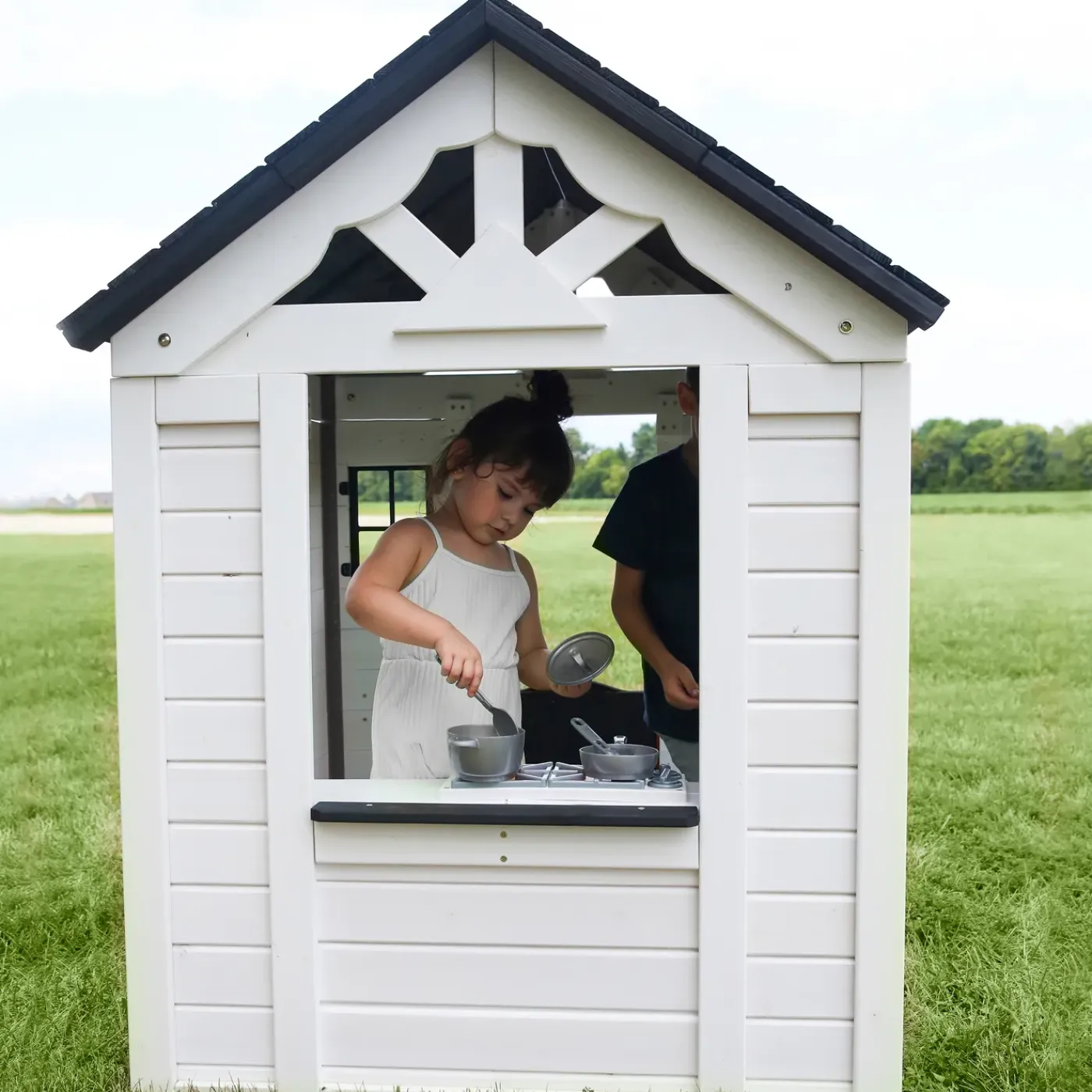 Backyard Discovery Sweetwater Speelhuis 117x107x140 Hout Wit