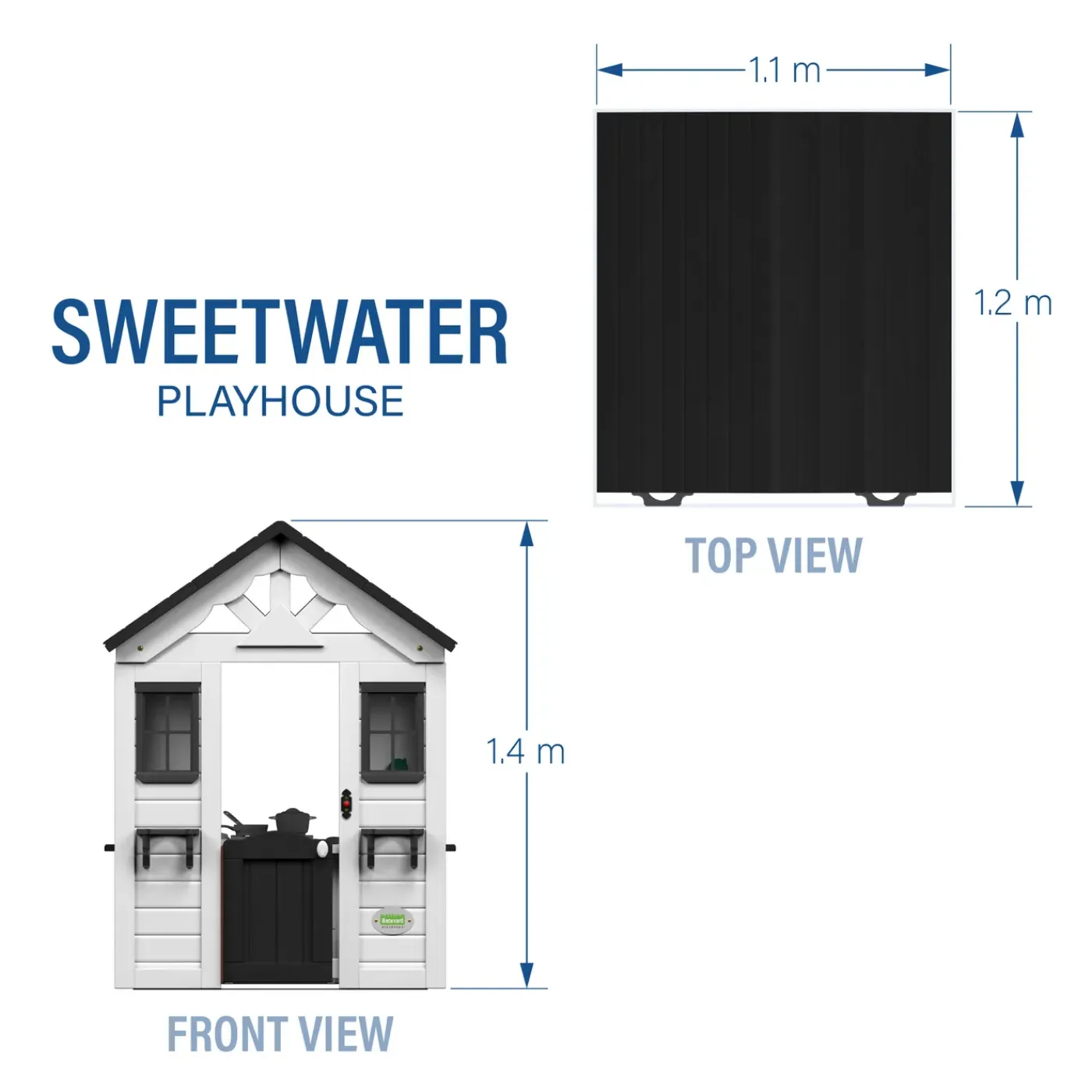 Backyard Discovery Sweetwater Speelhuis 117x107x140 Hout Wit