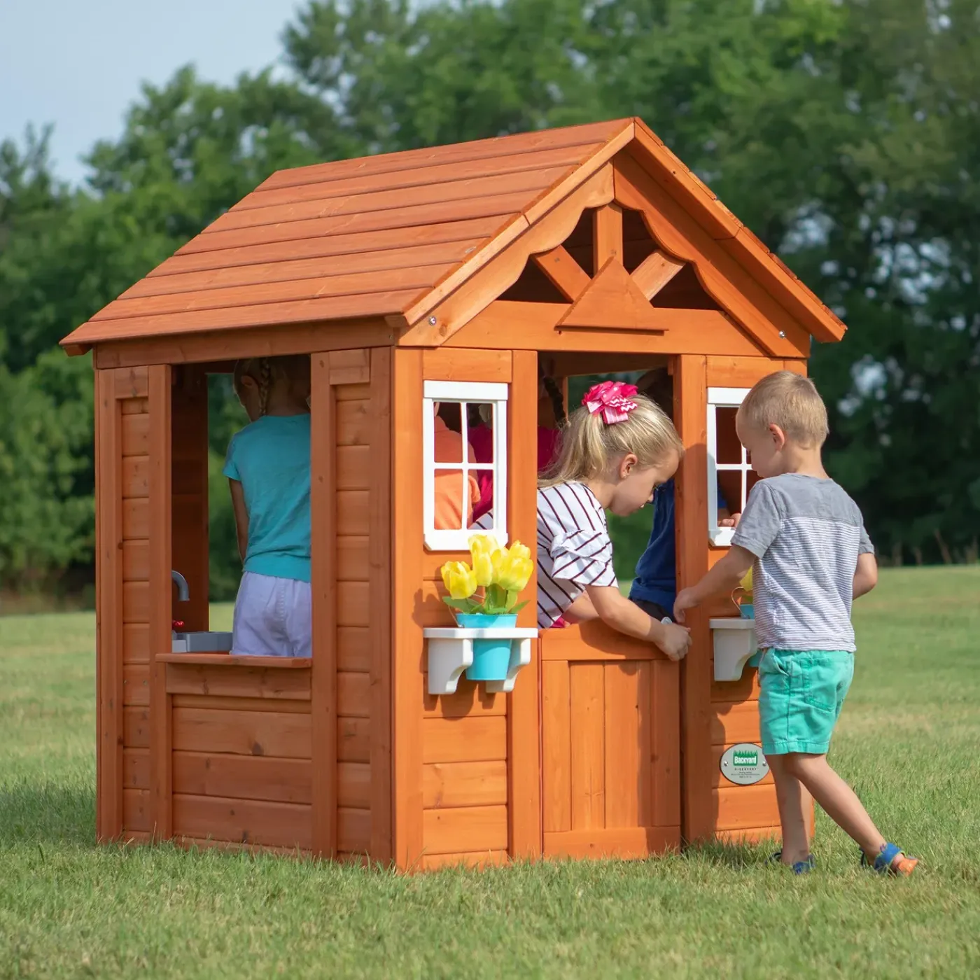 Backyard Discovery Timberlake Speelhuis 117x107x140 Hout Bruin