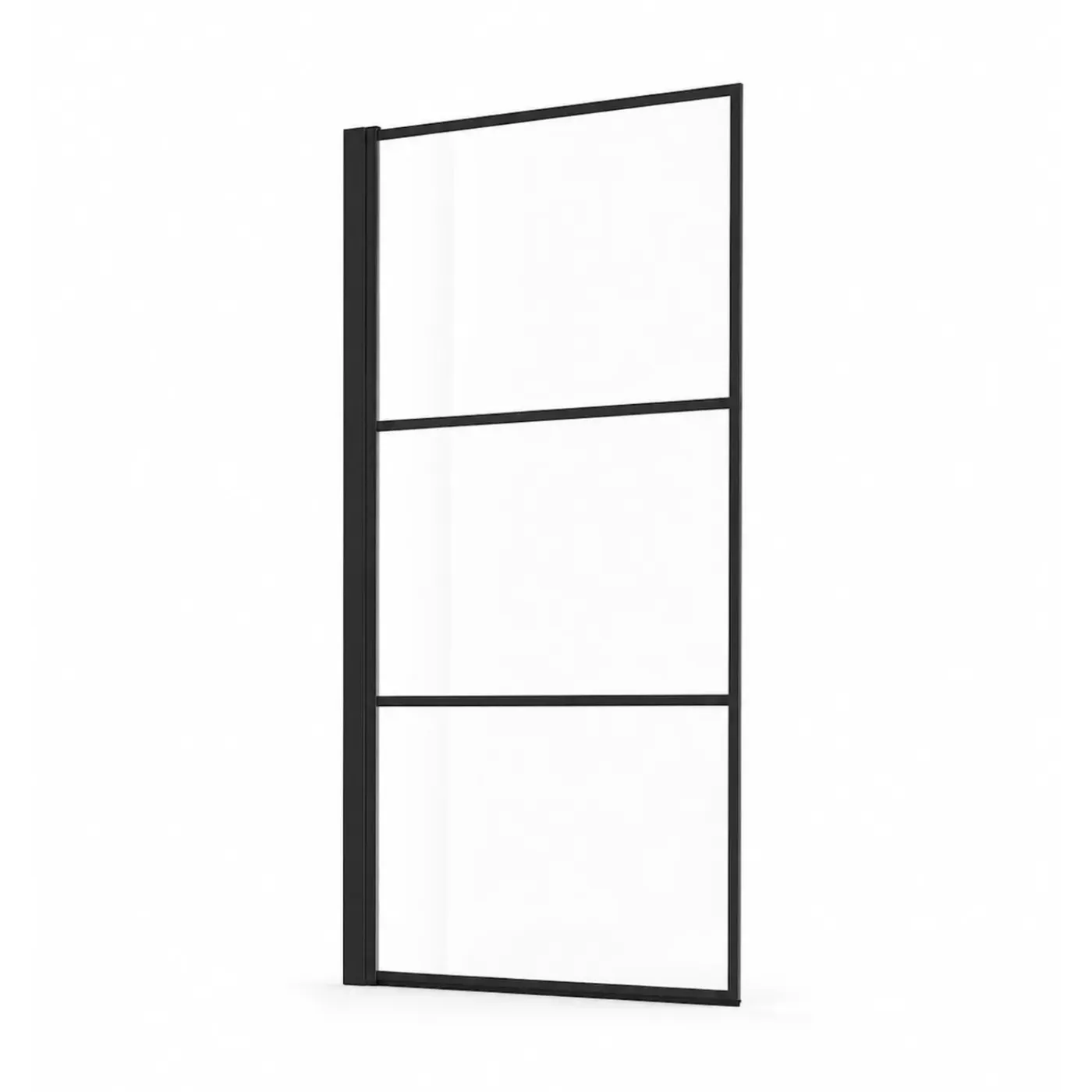Badplaats Badwand Berkan 60 X 140 Cm - Zwart Met Strepen - Nano Coating