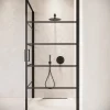 Badplaats Douchecabine Alava 90 X 90 X 190 Cm - Zwart - Met Strepen - Nano Coating