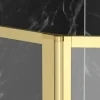 Aurlane Badwand met Draaibaar Paneel 70+30x130cm - Geborsteld Goudkleurige Afwerking - GOLDEN EDGE