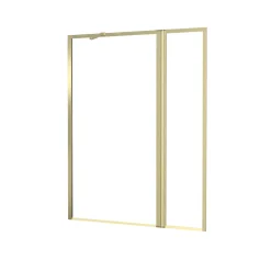 Aurlane Badwand met Draaibaar Paneel 70+30x130cm - Geborsteld Goudkleurige Afwerking - GOLDEN EDGE