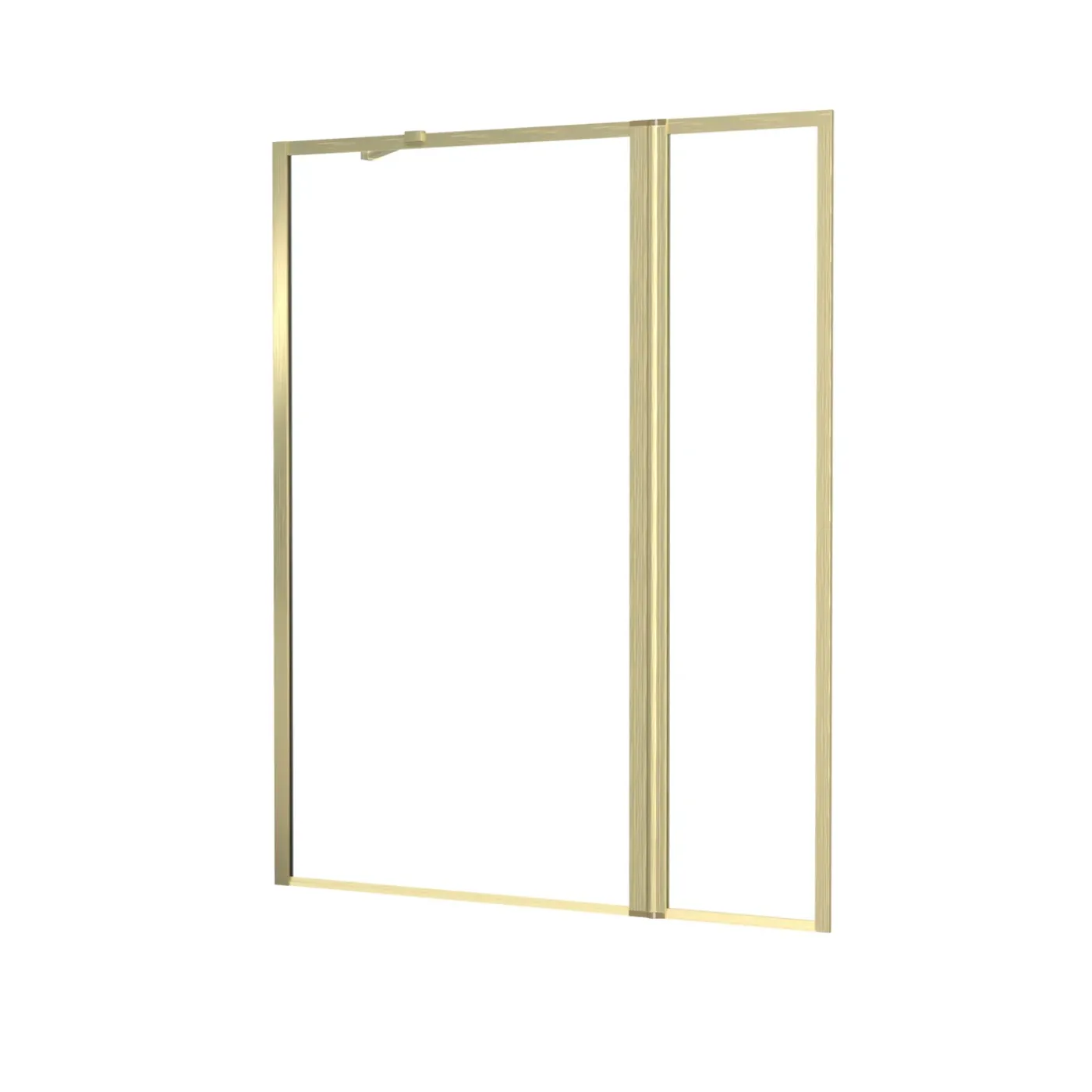 Aurlane Badwand met Draaibaar Paneel 70+30x130cm - Geborsteld Goudkleurige Afwerking - GOLDEN EDGE