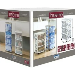 Bama Italia Opberg Trolley Met 3 Lades