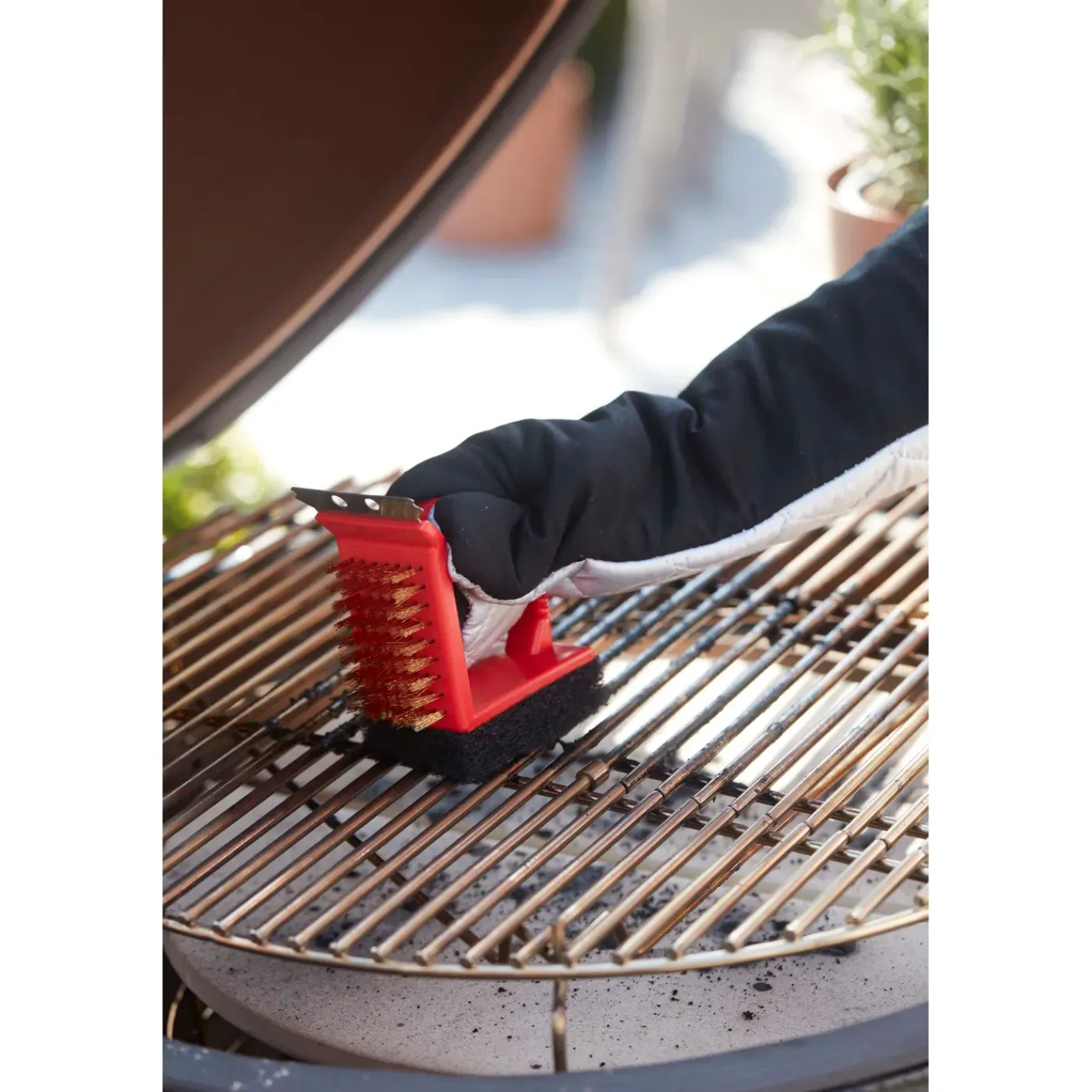 Barbecook 3-in-1 borstel kunststof 10x10cm