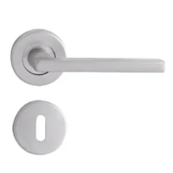 Baseline Deurkruk op Rozet Baseline - Aluminium - Zilver Geanodiseerd - 130 mm