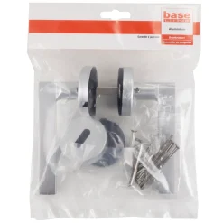 Baseline Deurkruk op Rozet Baseline - Aluminium - Zilver Geanodiseerd - 130 mm