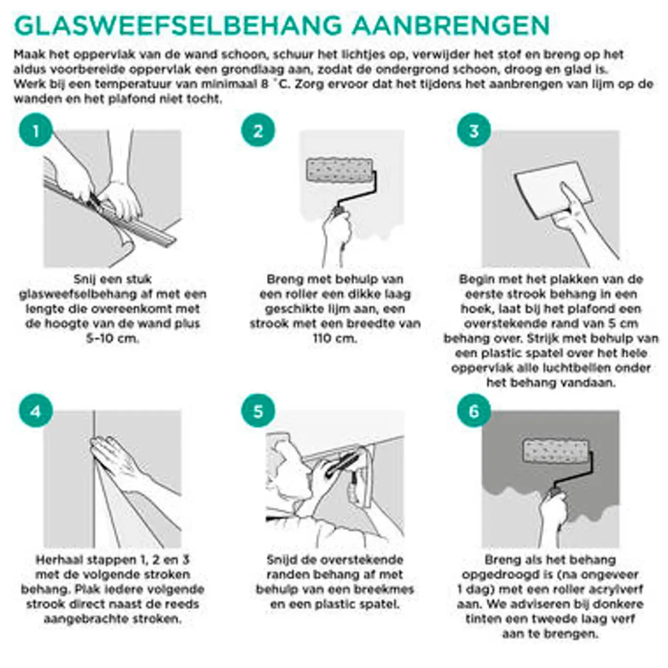 Baseline glasvliesbehang - ruit - 25 m - 100 g/m²