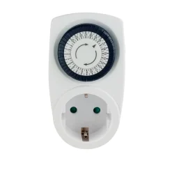 Baseline mechanische timer 24-uurs mini Schuko IP20 wit