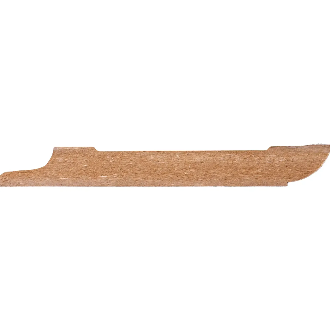Praxis Baseline Muurplint Budget Style Wit - MDF - Folie - 240cm - 14x120mm