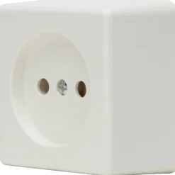 Baseline opbouwstopcontact ongeaard 1-polig wit IP20