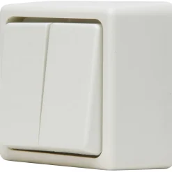 Baseline serieschakelaar opbouw wit