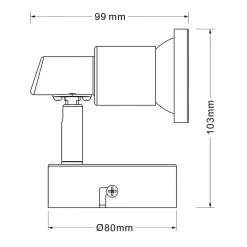 Baseline spot Torino chroom GU10 5W