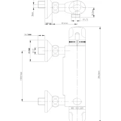 Baseline Thermostatische Douchekraan Oval - Chroom - 15 cm