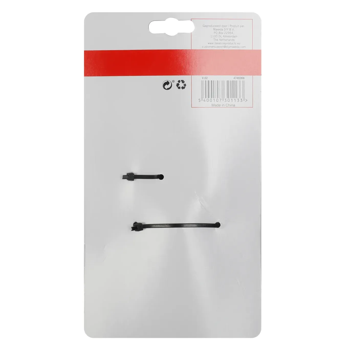 Baseline veerklemmenset 160mm – 2 stuks