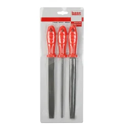 Baseline vijlenset metaal 200mm – 3 stuks