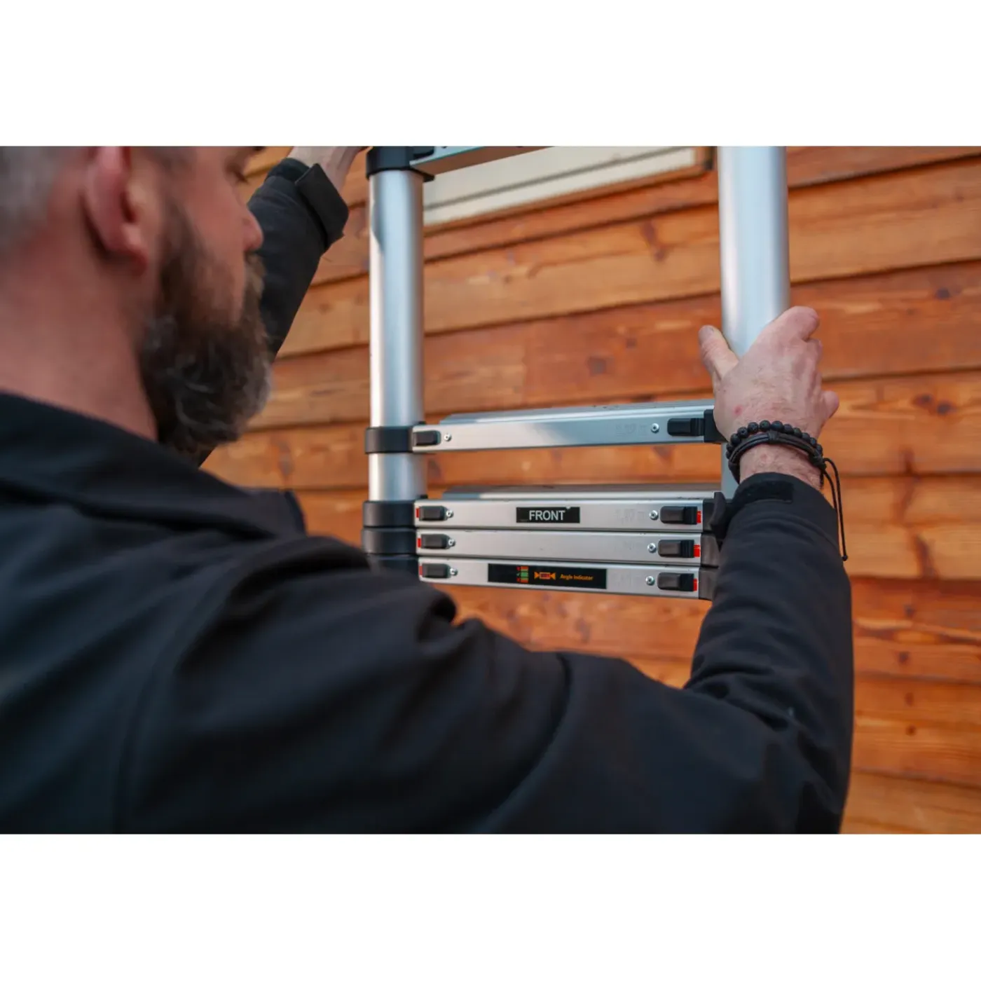Batavia Telescoopladder - 13 treden - Kunststof - max. 150kg belasting